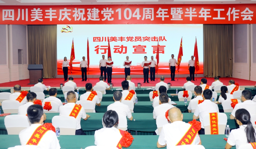 bv1946伟德官网召开庆祝建党104周年暨半年工作会